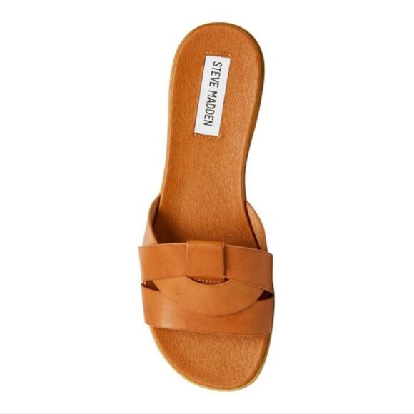 Steve Madden Vivian Tan Leather Sandals - Picture 4 of 11